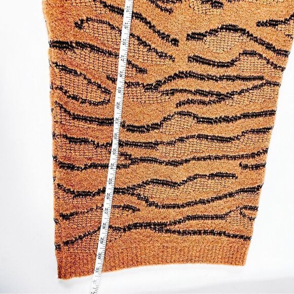 Stella McCartney Animal Intarsia Tiger Slim Fit Pull On Knit Midi Skirt Sz 6 NWT - Picture 10 of 12